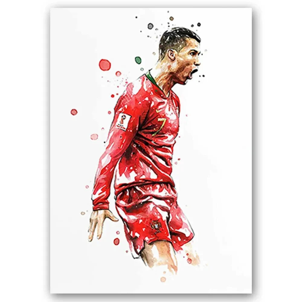 Watercolor Football Art 🔥🎨⚽ | Quand Le Football Devient Une Œuvre D'Art