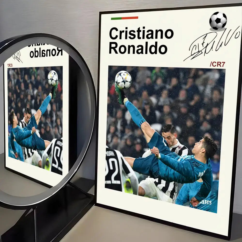CR7 GOAT Wall Art 🔥🐐⚽ | La Grandeur d'une Légende Sur Ton Mur