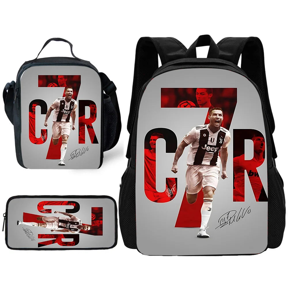 CR7 Backpack ⚽🔥 | Set École 3 Pièces Ronaldo Style Enfants 2026