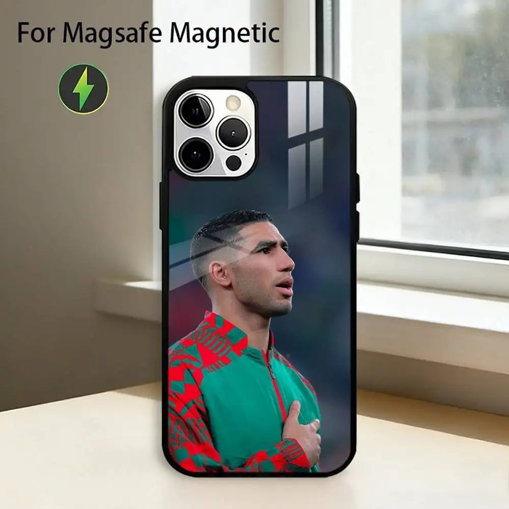 Hakimi Case 🔥⚽ | Coque iPhone MagSafe Footballeur Style Premium