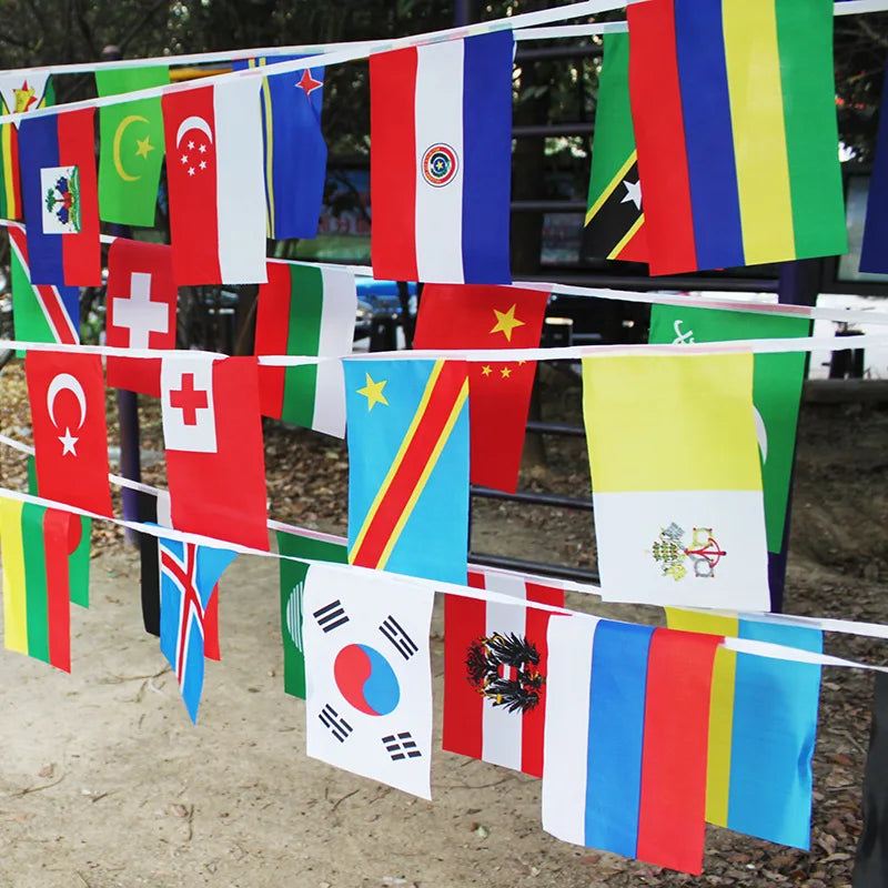 World Flags Banner 🔥🌍🚩 | Le Monde Réuni Dans Une Décoration