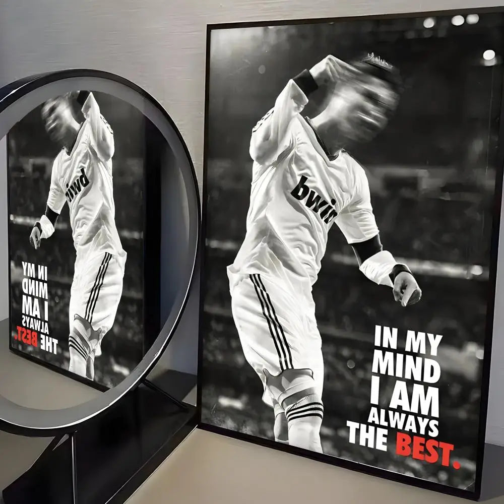 CR7 GOAT Wall Art 🔥🐐⚽ | La Grandeur d'une Légende Sur Ton Mur