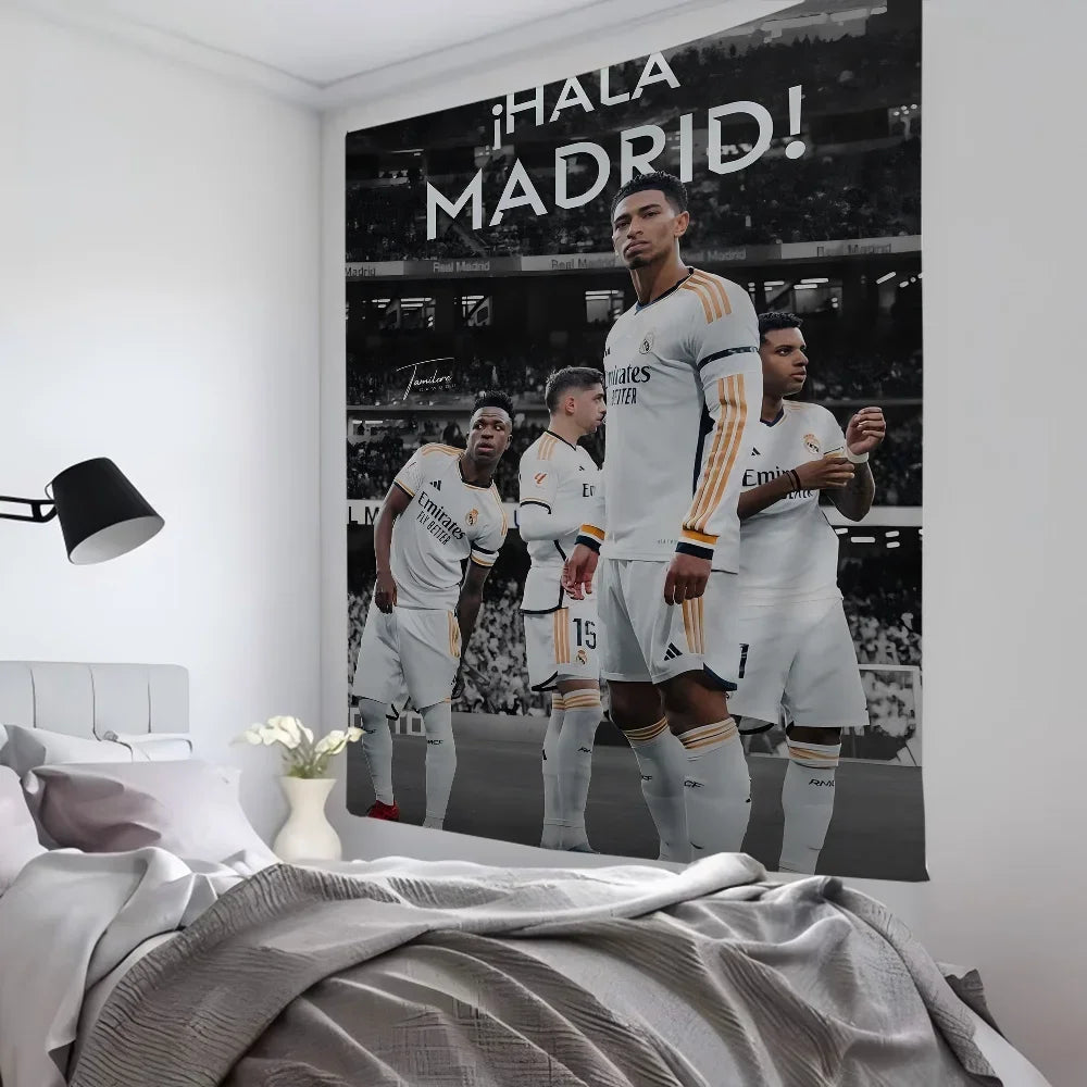 Tapisserie Murale Football ⚽ - Décoration Fan de Foot - Plusieurs Tailles & Coloris