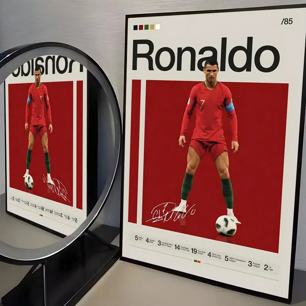 CR7 GOAT Wall Art 🔥🐐⚽ | La Grandeur d'une Légende Sur Ton Mur