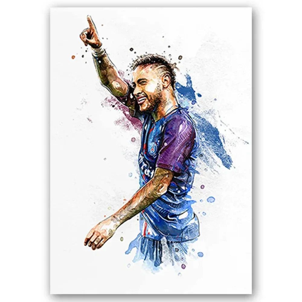 Watercolor Football Art 🔥🎨⚽ | Quand Le Football Devient Une Œuvre D'Art