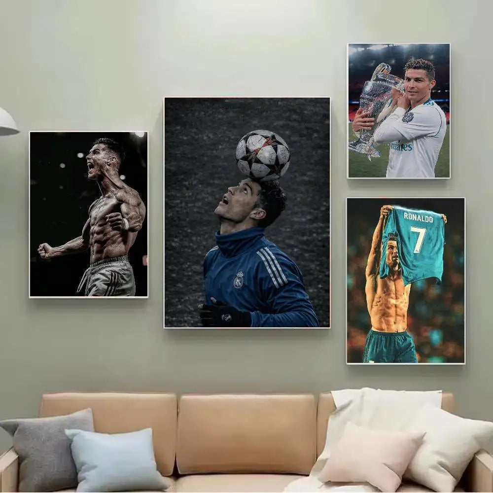 CR7 Gloss Elite 🔥🖼️⚽ | Poster Fan Cristiano Ronaldo Finition Brillante — 2 Coloris