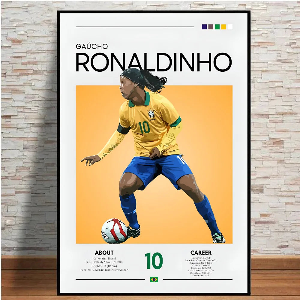 Dinho Magic Wall Art 🔥✨🇧🇷 | L'Art Et La Magie Du Football
