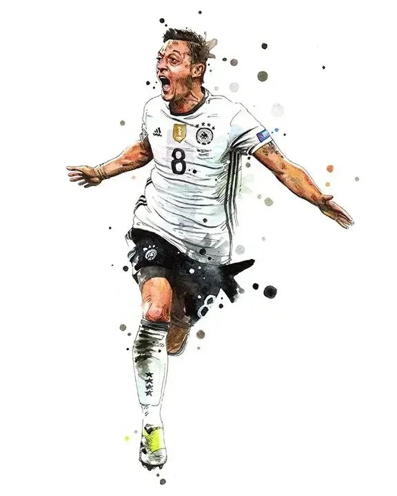 Watercolor Football Art 🔥🎨⚽ | Quand Le Football Devient Une Œuvre D'Art
