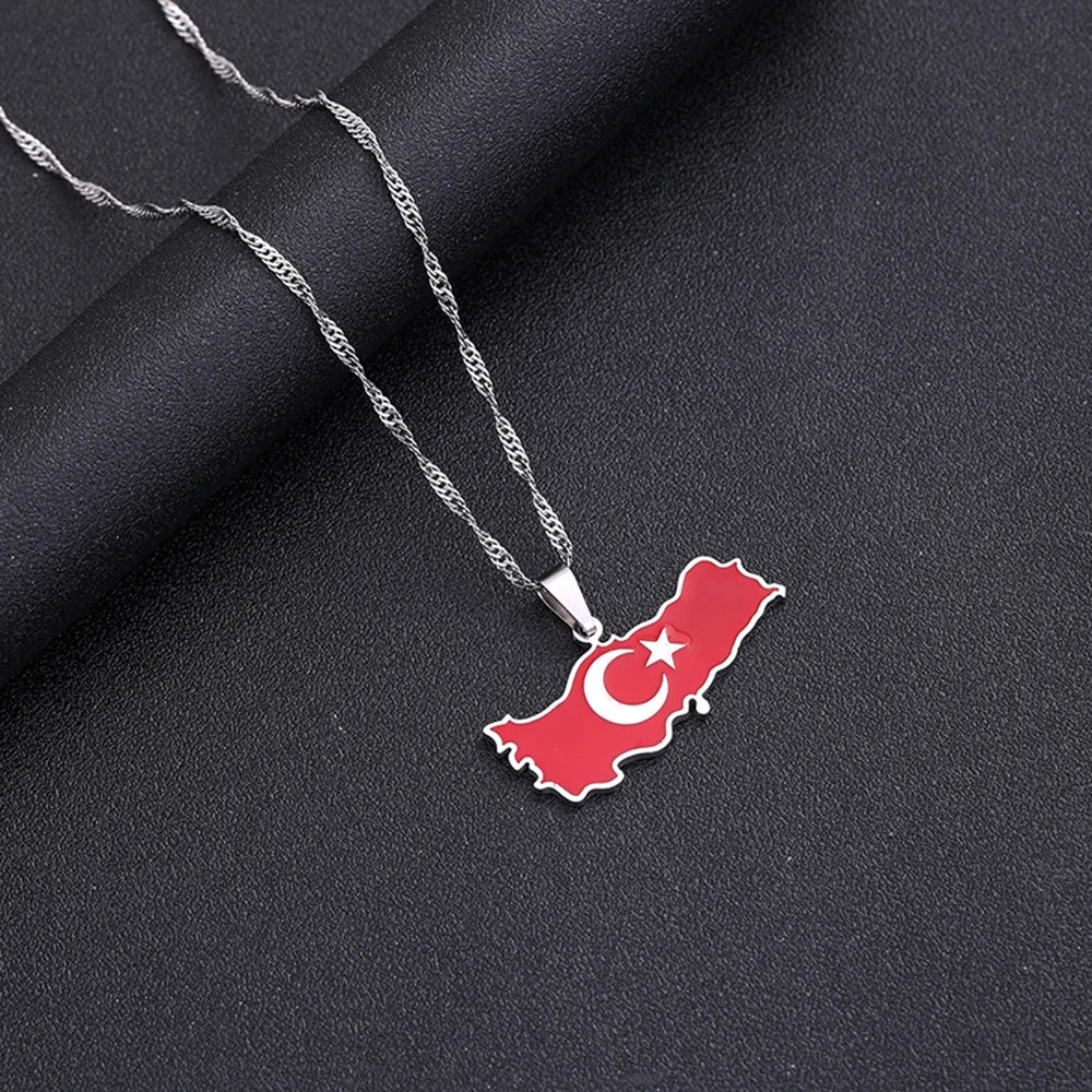 Turkey Map Necklace 🔥🇹🇷✨ | Porte La Turquie Près De Ton Cœur