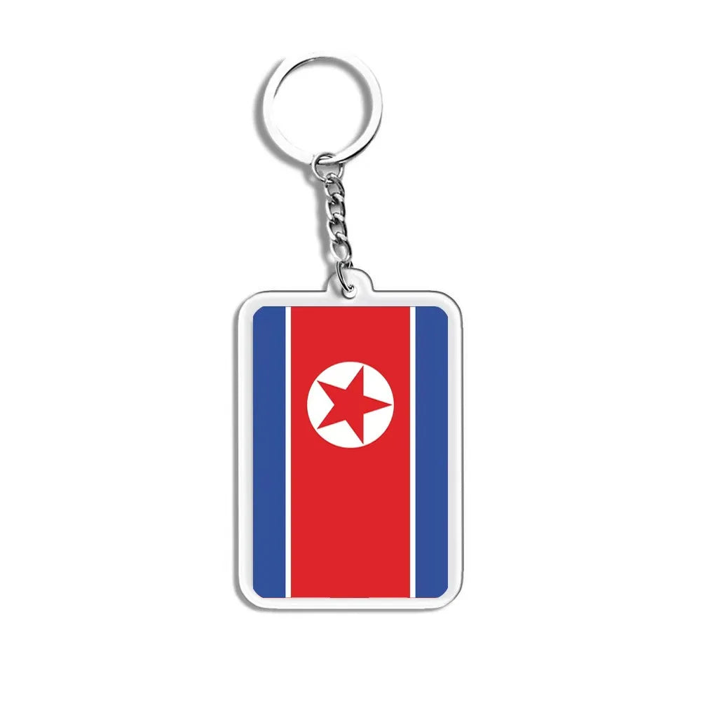 Porte-Clés Drapeaux du Monde Acrylique – Multi-Pays 🌍