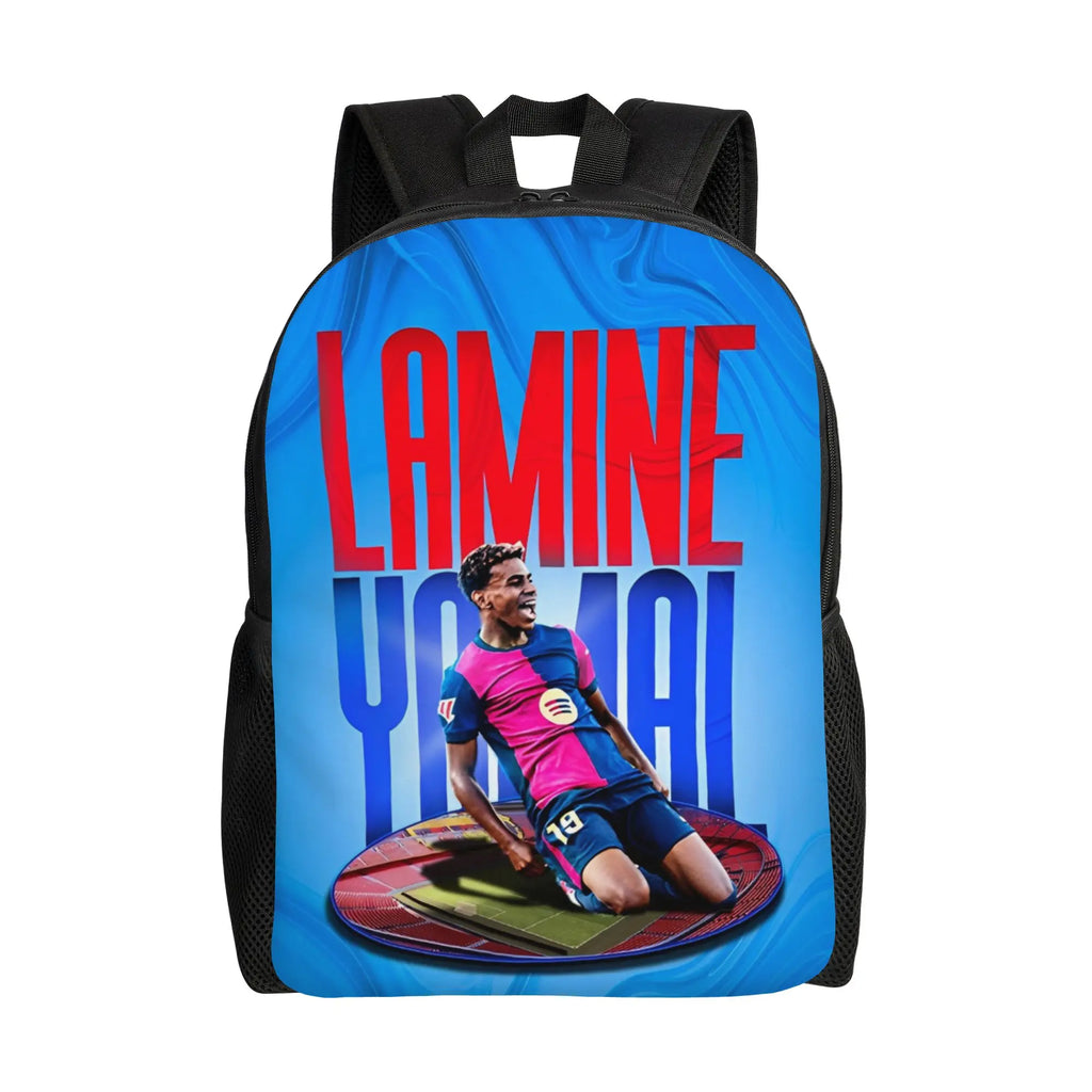 🎒⚽ Sac à Dos Lamine Yamal Soccer 19 | 24 Coloris | École Sport Voyage | Polyester Résistant | Unisexe
