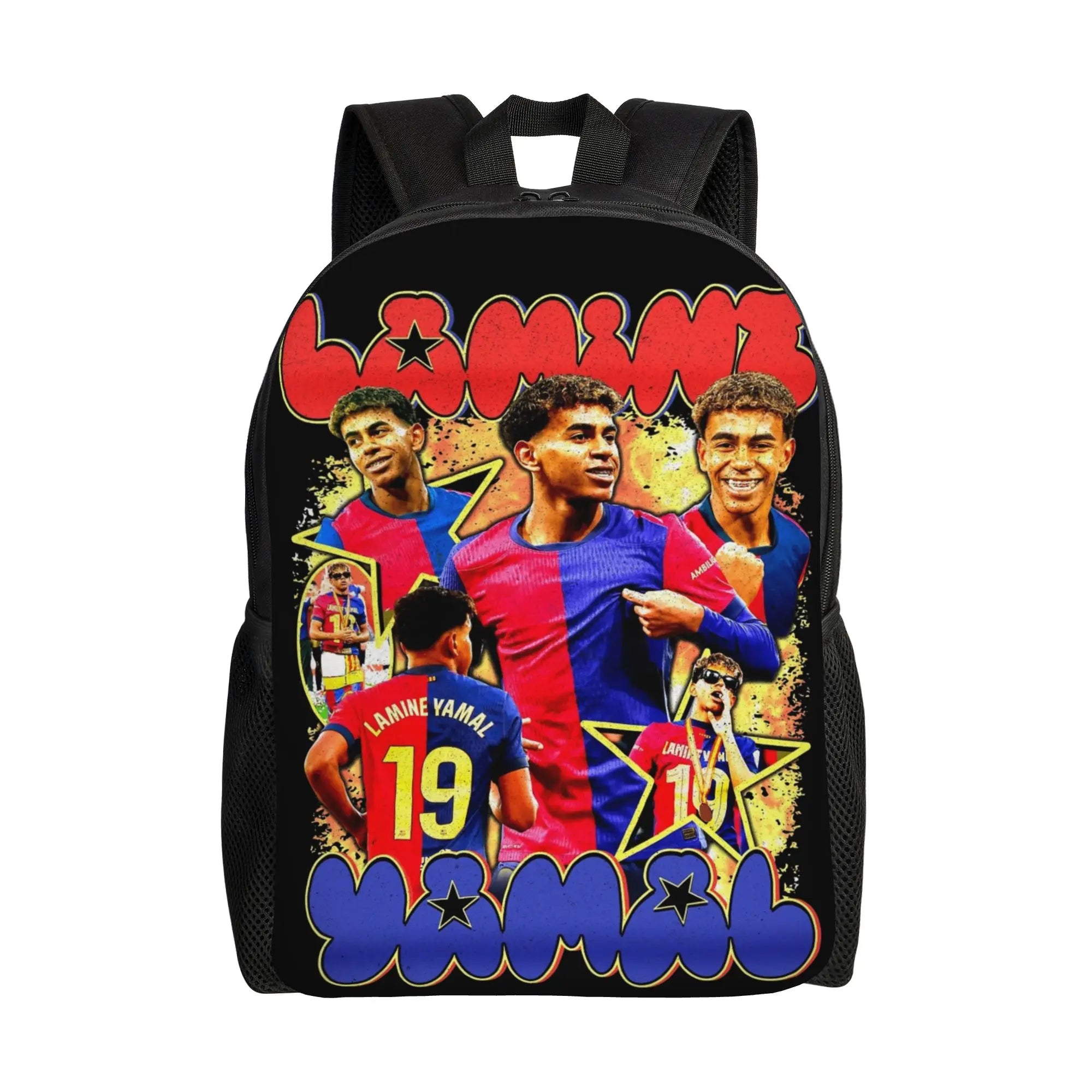 🎒⚽ Sac à Dos Lamine Yamal Soccer 19 | 24 Coloris | École Sport Voyage | Polyester Résistant | Unisexe
