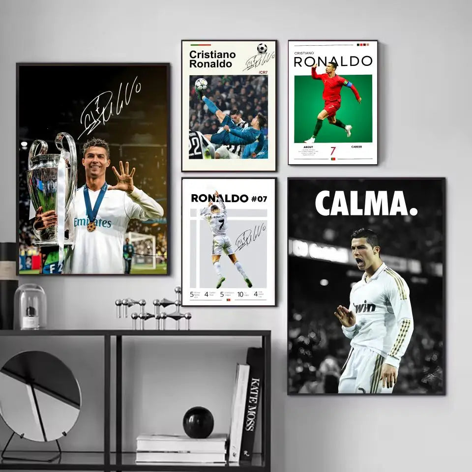 CR7 GOAT Wall Art 🔥🐐⚽ | La Grandeur d'une Légende Sur Ton Mur
