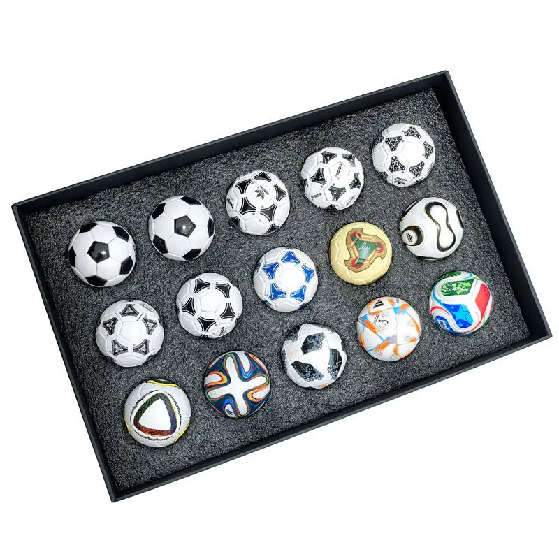 Coffret 15 Mini Ballons de Football ⚽ - Coupe du Monde FIFA 2026 | Boîte Prestige | Cadeau Collector