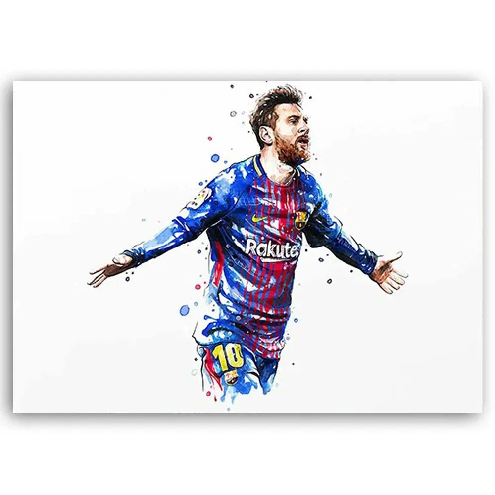 Watercolor Football Art 🔥🎨⚽ | Quand Le Football Devient Une Œuvre D'Art
