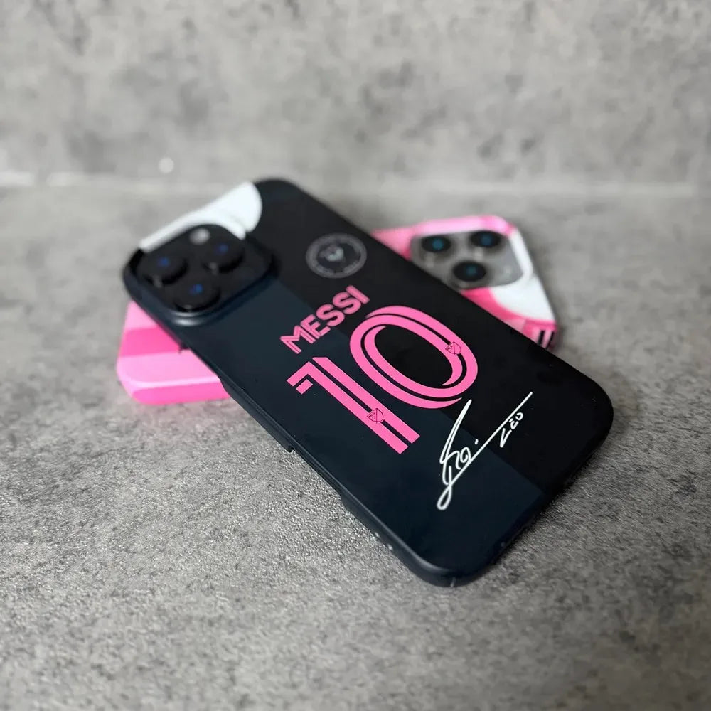 Messi Gloss Elite 🔥📱⚽ | Coque iPhone Fan Messi Finition Brillante – iPhone 11→17 | 2 Coloris