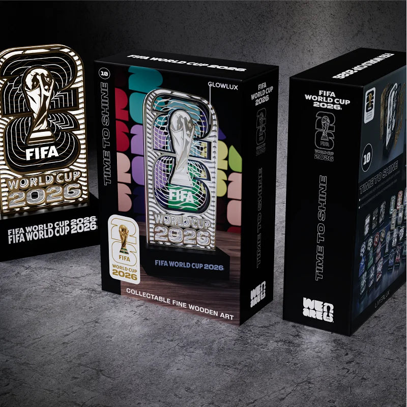 Lampe LED Trophée FIFA 2026 🏆💡 | Veilleuse Bois & Acrylique USB | Cadeau Fan Football | Déco Maison