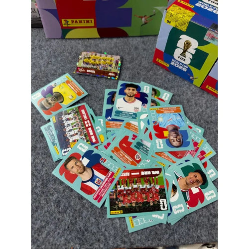 Autocollants Panini Officiel FIFA 2026 | Messi, Mbappé, Haaland, Yamal | Pack 3 à 30