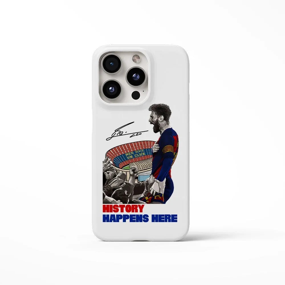 Messi Gloss Elite 🔥📱⚽ | Coque iPhone Fan Messi Finition Brillante – iPhone 11→17 | 2 Coloris