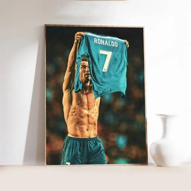 CR7 Gloss Elite 🔥🖼️⚽ | Poster Fan Cristiano Ronaldo Finition Brillante — 2 Coloris