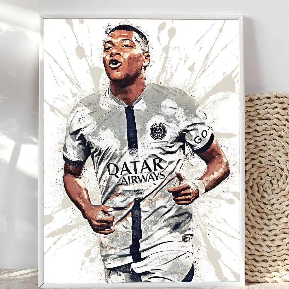 Mbappé Speed Wall Art 🔥⚡🇫🇷 | La Vitesse d'un Champion Sur Ton Mur