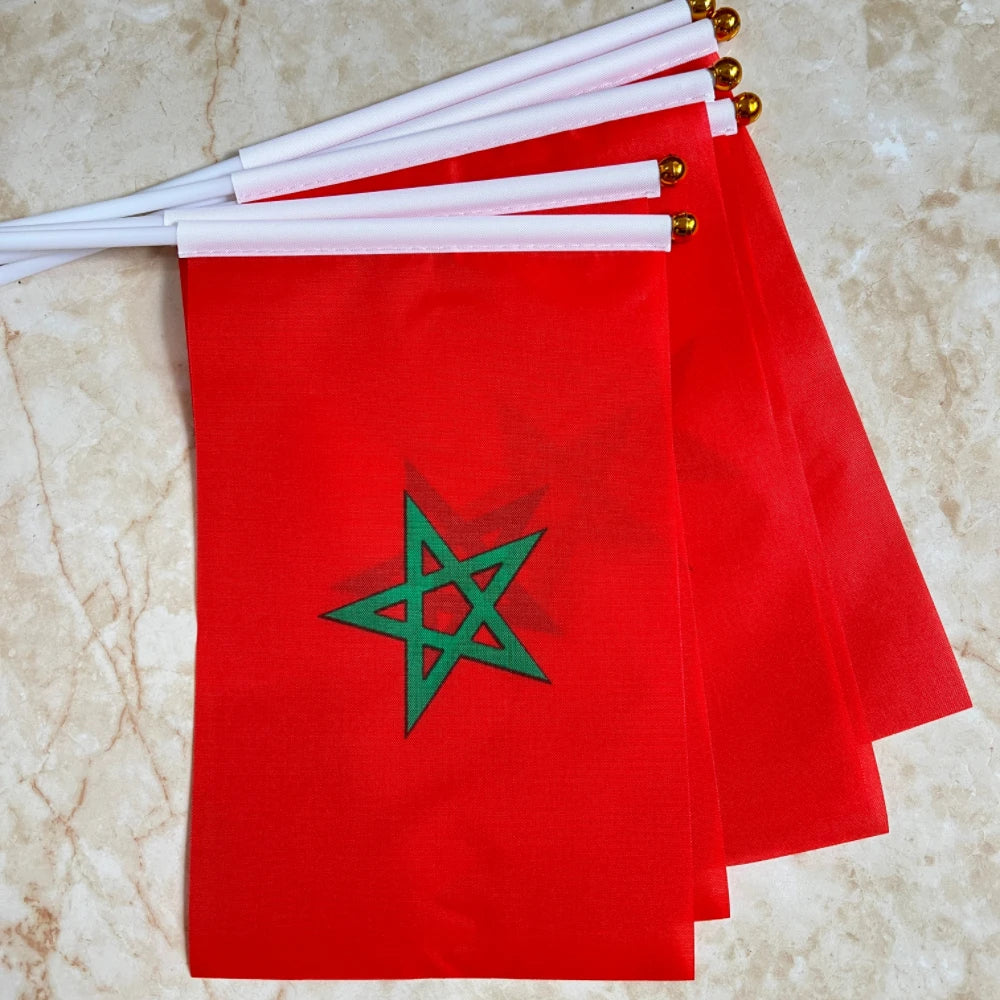 Mini Drapeau Maroc 🇲🇦🔥 | Parfait pour Fêtes & Événements
