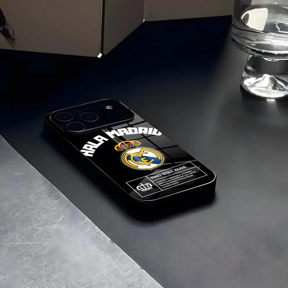 Madrid Glass Elite 🔥📱⚽ | Style & Protection Premium