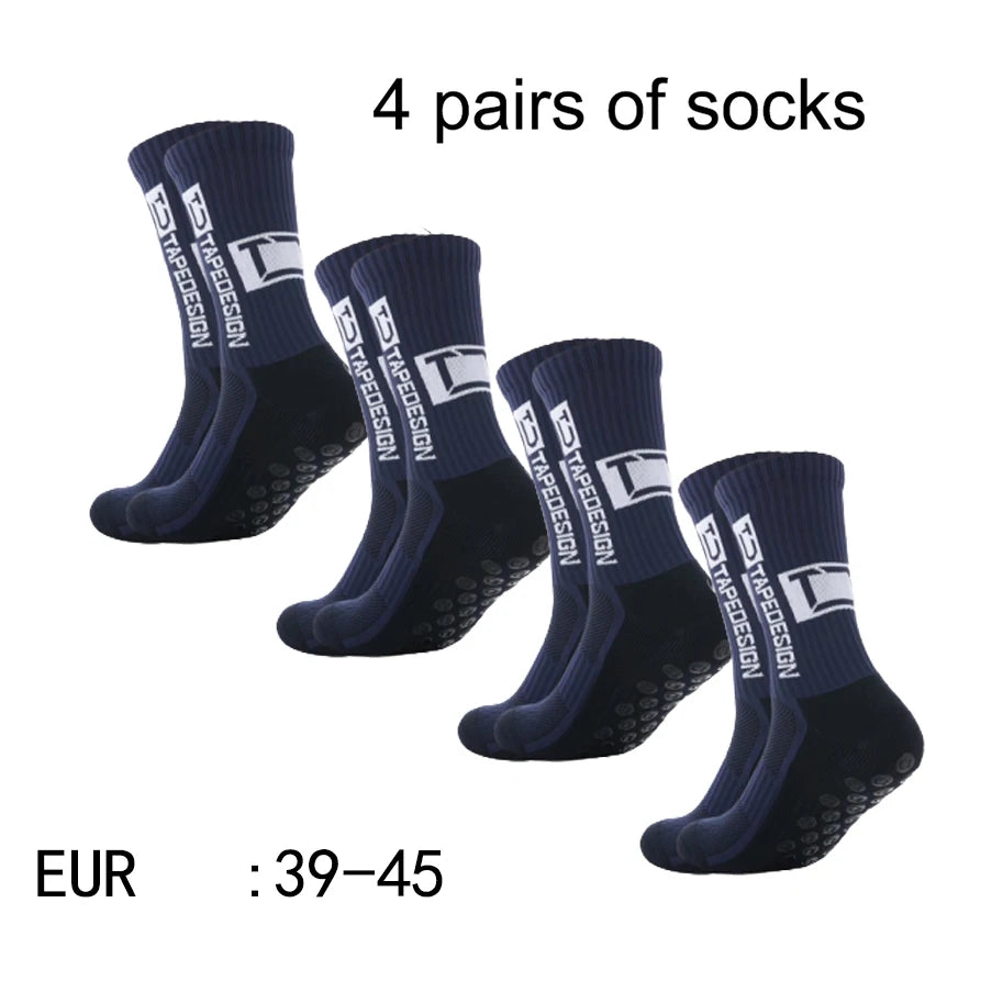 ⚽🧦 Chaussettes Football TC Mid Tube | Pack 4 Paires | Anti-Dérapantes & Respirantes | Entraînement & Match