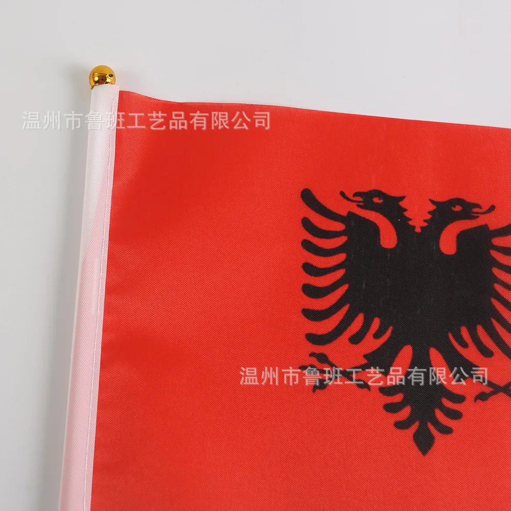 Albania Hand Flag 🔥🇦🇱 | Fais Vibrer Les Couleurs De L'Albanie