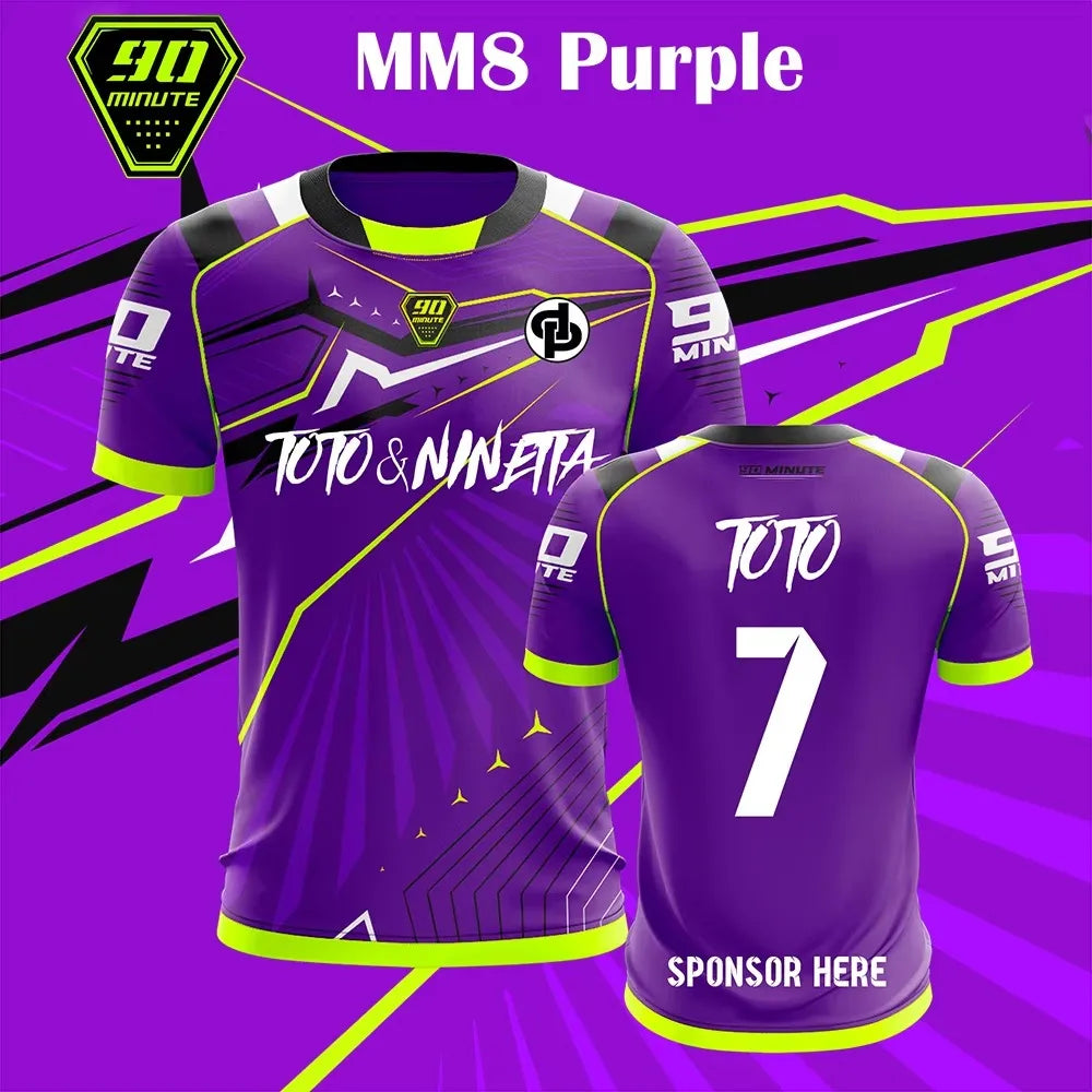 Maillot MM8 Football ⚽🔥 | T-Shirt Sport Respirant 2026 | Numéros 1-14 | Tailles K100 à 6XL