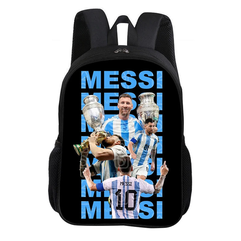 🎒⚽ Sac à Dos Messi Football Star | Grande Capacité 20-35L | 9 Coloris | École & Loisirs | Enfants