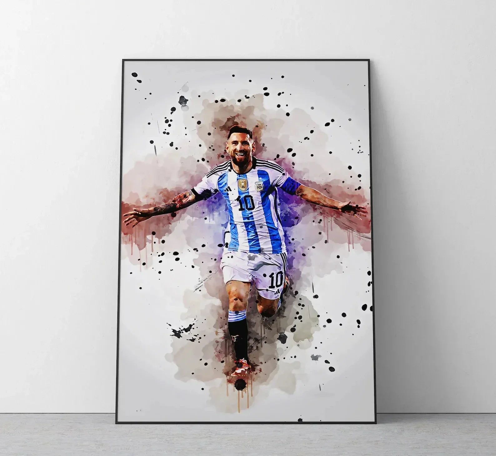 Watercolor Football Art 🔥🎨⚽ | Quand Le Football Devient Une Œuvre D'Art