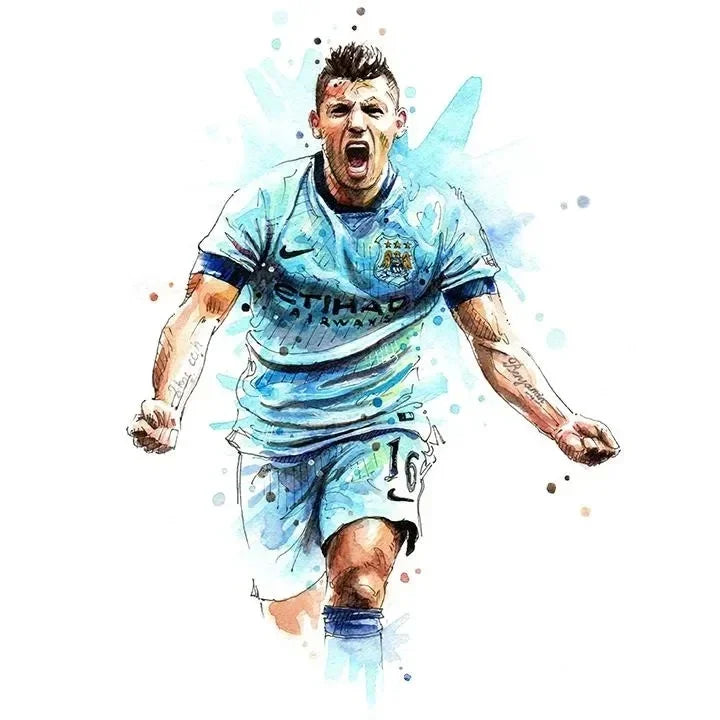 Watercolor Football Art 🔥🎨⚽ | Quand Le Football Devient Une Œuvre D'Art