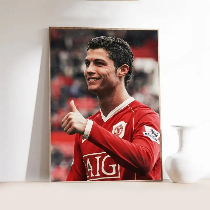 CR7 Gloss Elite 🔥🖼️⚽ | Poster Fan Cristiano Ronaldo Finition Brillante — 2 Coloris