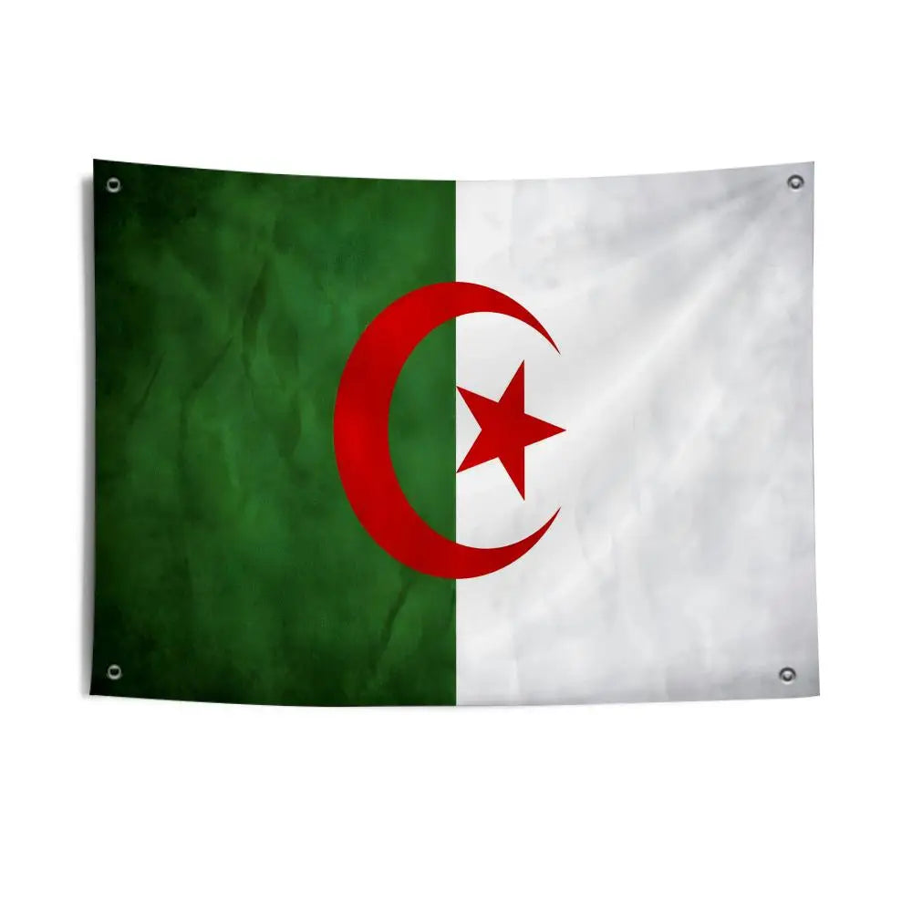 🇩🇿🔥 Drapeau Algérien Premium | Décoration Extérieure & Intérieure Résistante