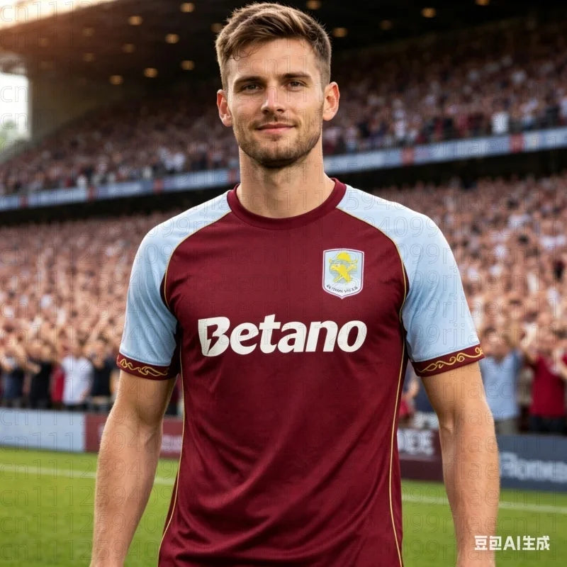 Maillot Aston Villa 2026 🟣🔵🔥 | Style Y2K | Séchage Rapide | Fan Football Premier League