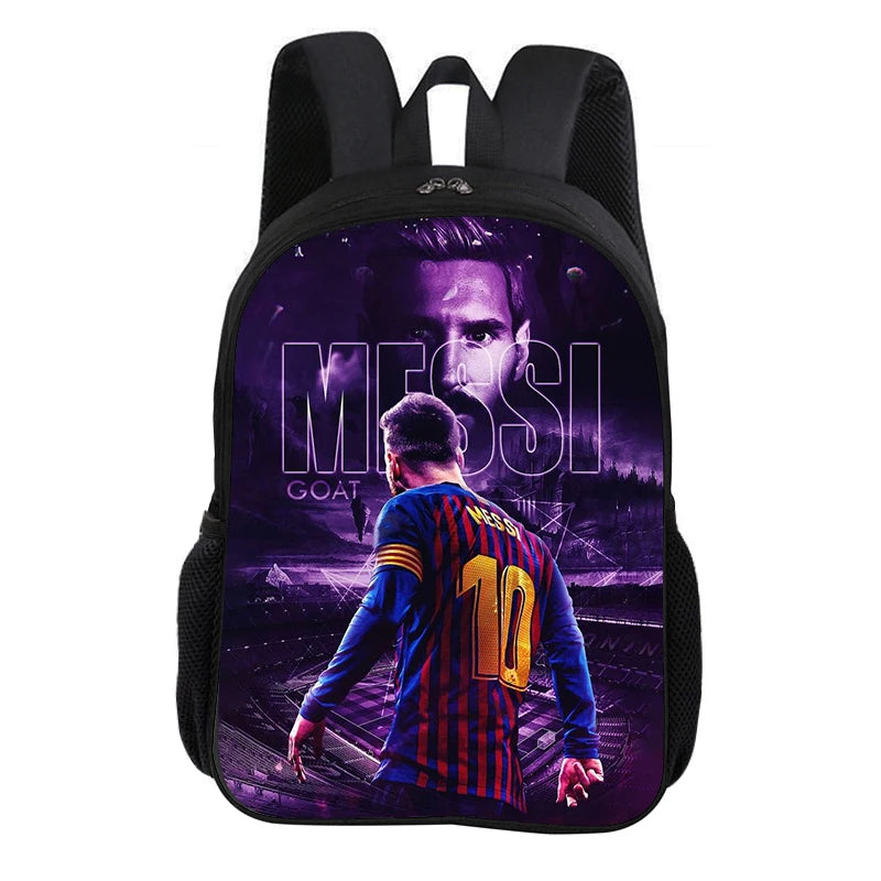 🎒⚽ Sac à Dos Messi Football Star | Grande Capacité 20-35L | 9 Coloris | École & Loisirs | Enfants