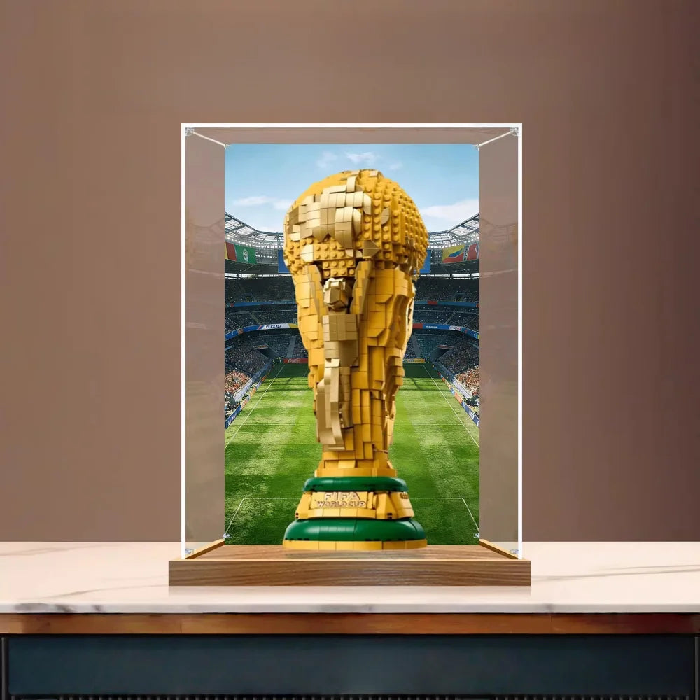 🏆⚽ Boîte de Présentation Premium pour Lego Coupe du Monde 43020 | Protection Anti-Poussière & Mise en Valeur