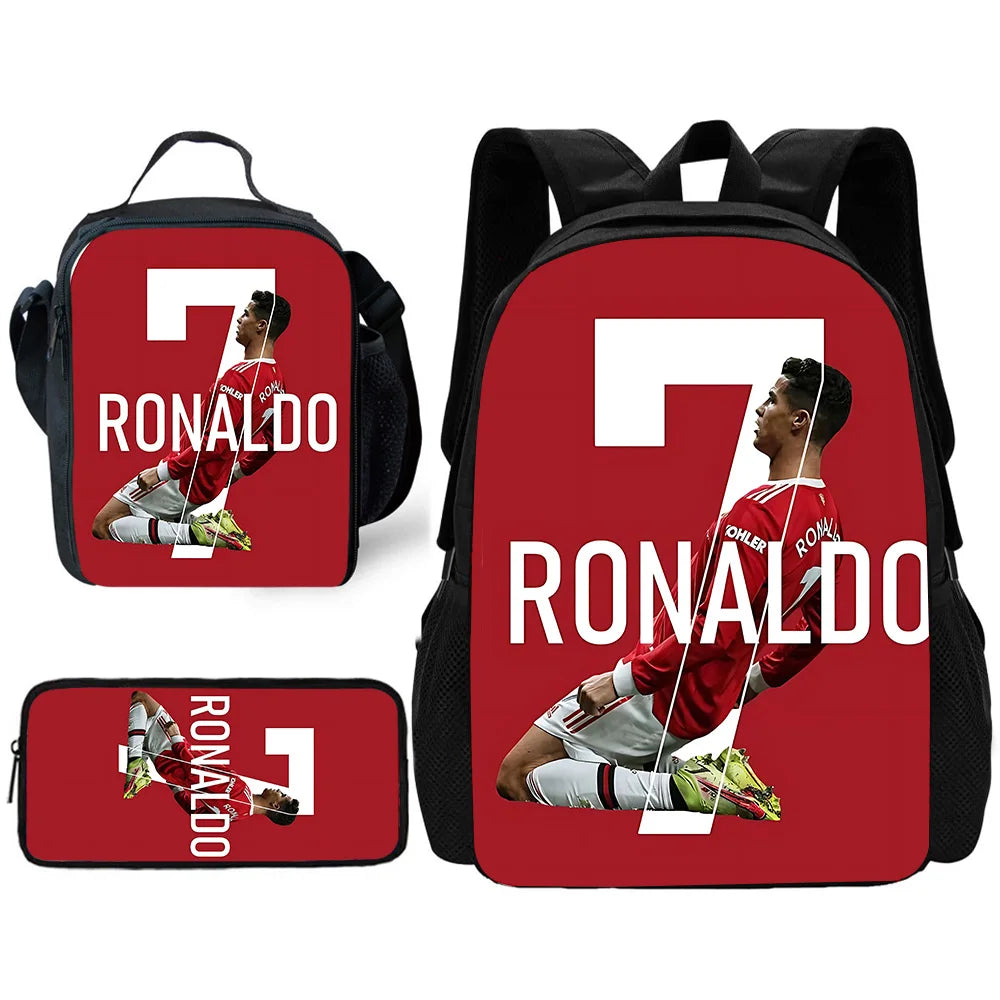 CR7 Backpack ⚽🔥 | Set École 3 Pièces Ronaldo Style Enfants 2026