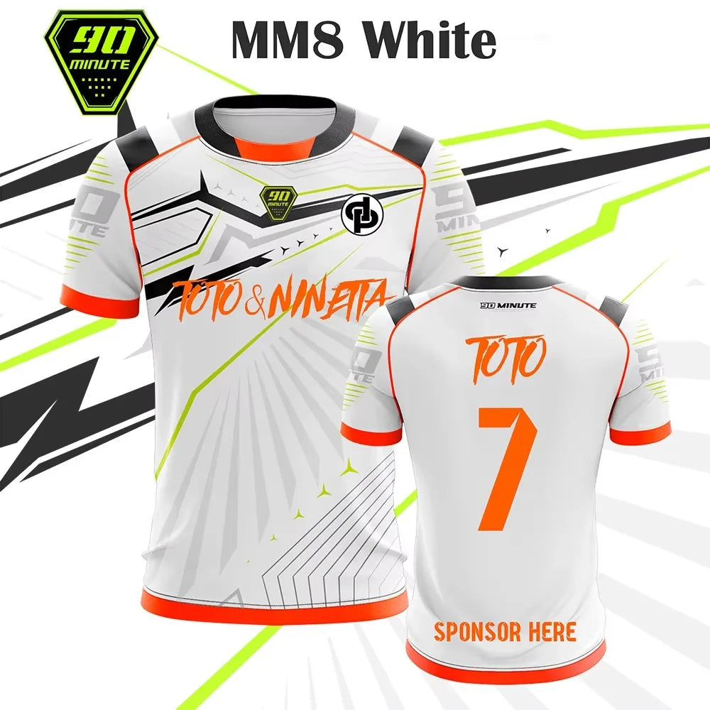 Maillot MM8 Football ⚽🔥 | T-Shirt Sport Respirant 2026 | Numéros 1-14 | Tailles K100 à 6XL
