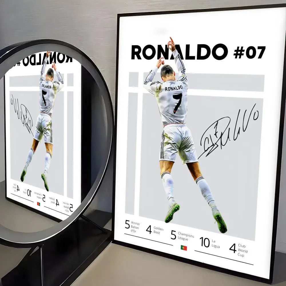 CR7 GOAT Wall Art 🔥🐐⚽ | La Grandeur d'une Légende Sur Ton Mur