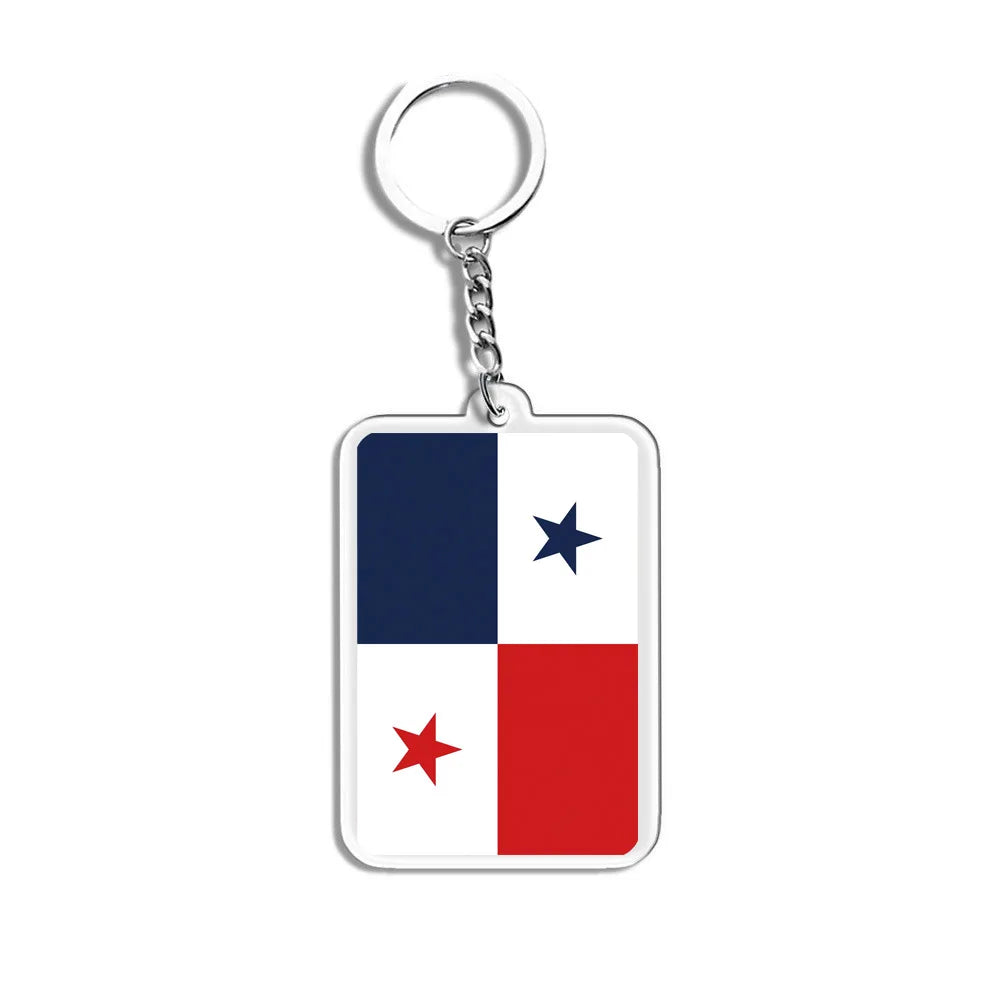 Porte-Clés Drapeaux du Monde Acrylique – Multi-Pays 🌍