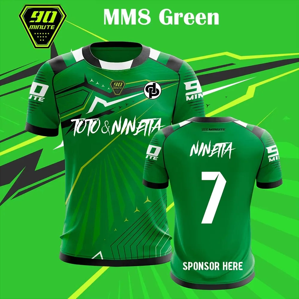 Maillot MM8 Football ⚽🔥 | T-Shirt Sport Respirant 2026 | Numéros 1-14 | Tailles K100 à 6XL