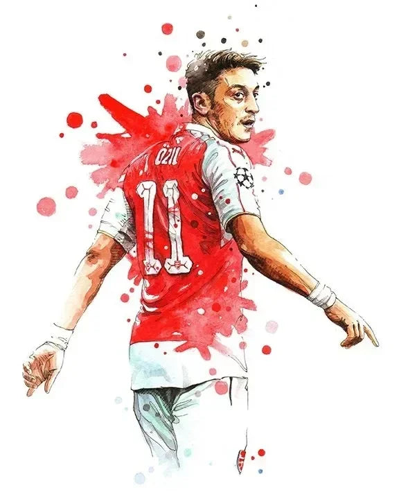 Watercolor Football Art 🔥🎨⚽ | Quand Le Football Devient Une Œuvre D'Art