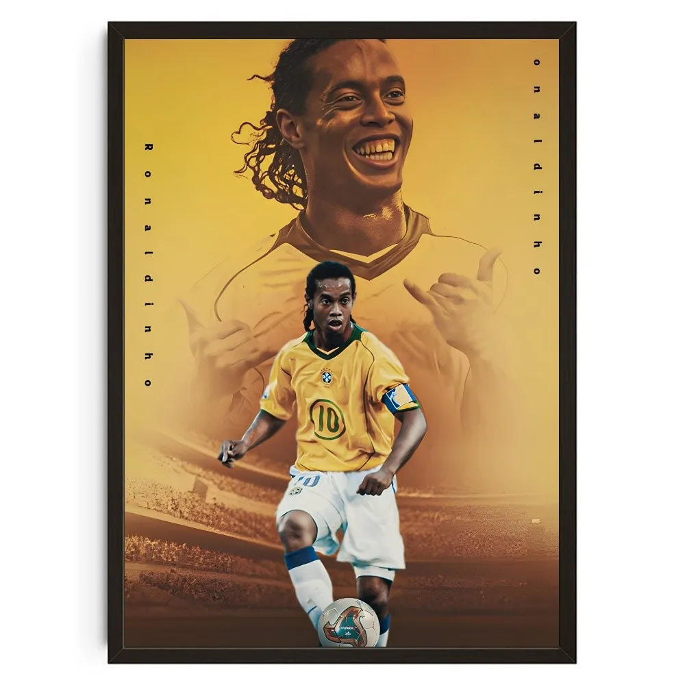 Ronaldinho Magic Wall Art 🔥🇧🇷⚽ | La Magie Du Football Sur Ton Mur