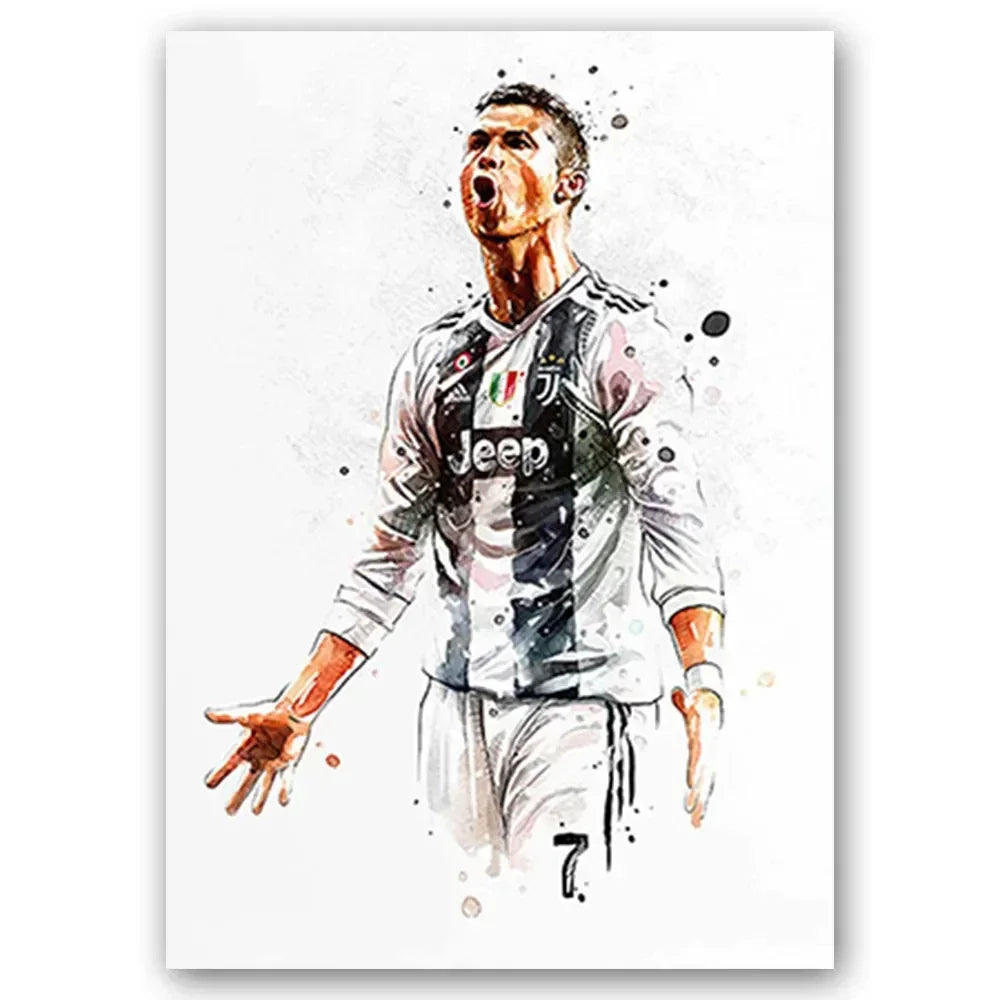 Watercolor Football Art 🔥🎨⚽ | Quand Le Football Devient Une Œuvre D'Art