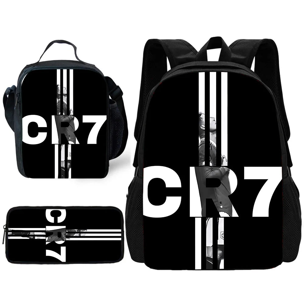 CR7 Backpack ⚽🔥 | Set École 3 Pièces Ronaldo Style Enfants 2026
