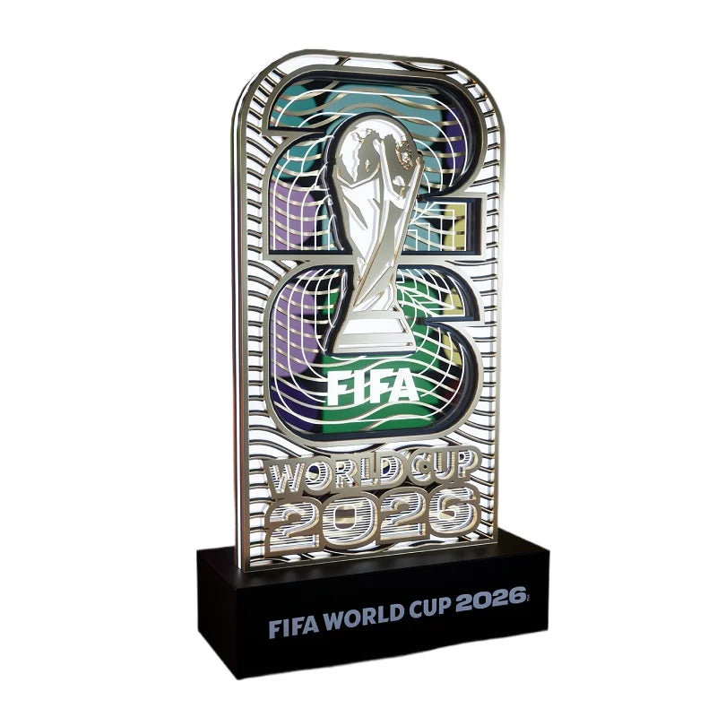 Lampe LED Trophée FIFA 2026 🏆💡 | Veilleuse Bois & Acrylique USB | Cadeau Fan Football | Déco Maison
