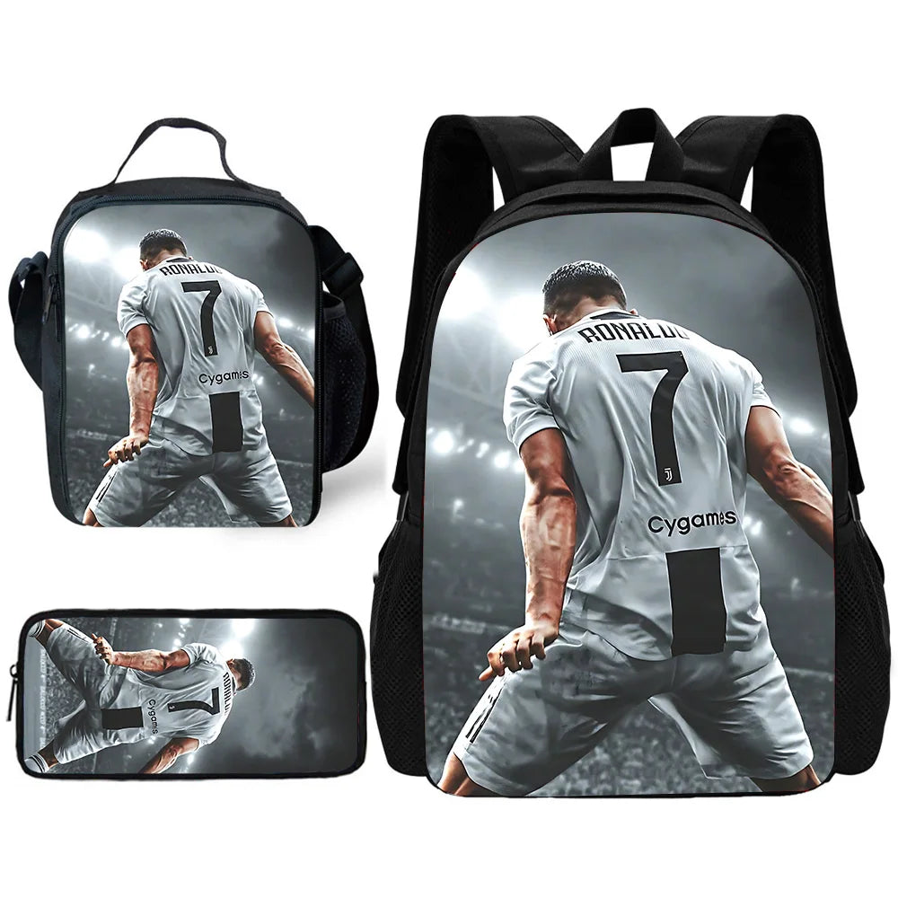 CR7 Backpack ⚽🔥 | Set École 3 Pièces Ronaldo Style Enfants 2026