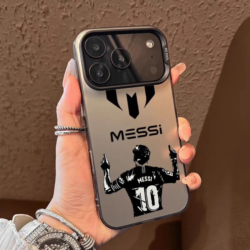 Messi GOAT Case 🔥📱🐐 | Coque iPhone Fan Messi PC + TPU – iPhone 11→17 | Multi-Designs